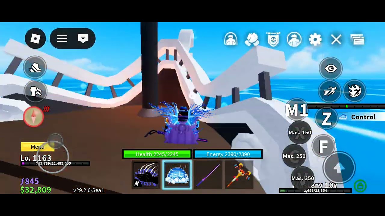 Playing blox fruits with one of my subscribers