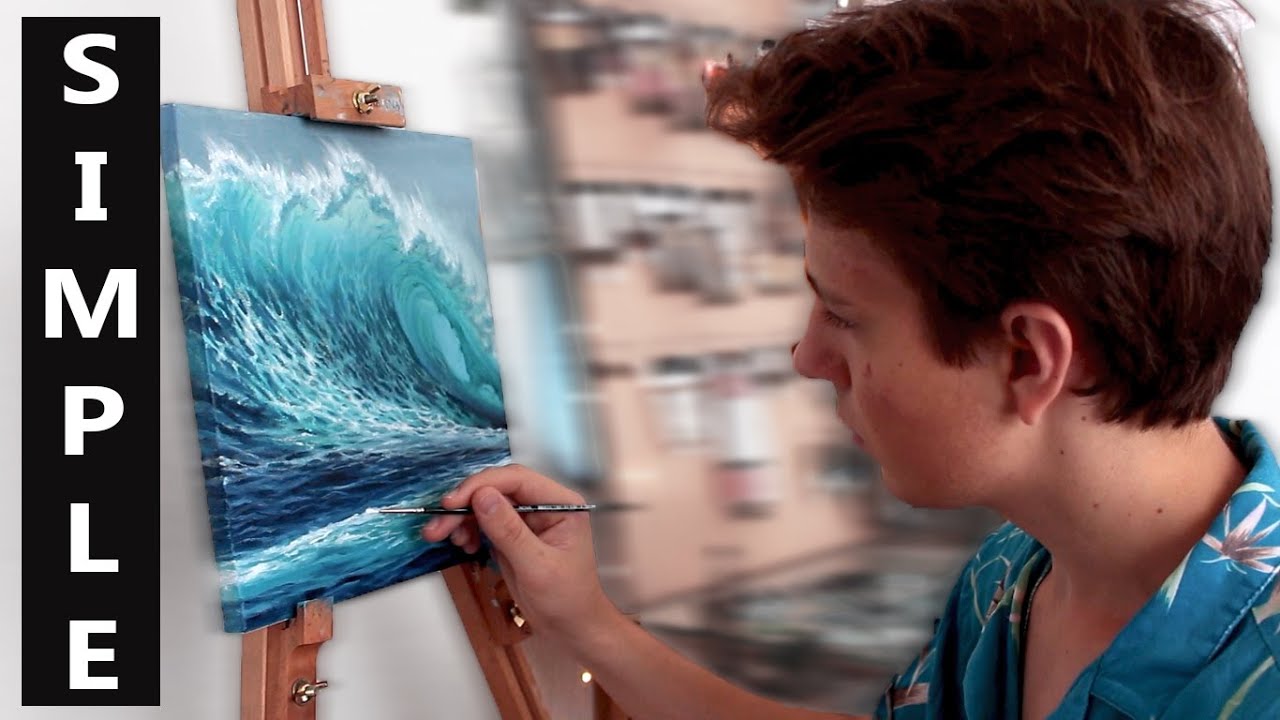 Oil Painting Tutorial - Ocean Wave / Quick Explanation of Highlights and Shadows
