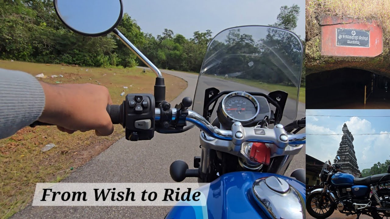 Ride to Moodugallu & Kamalashile | From a Wish to a Ride | CB350 Hness | Raw exhaust