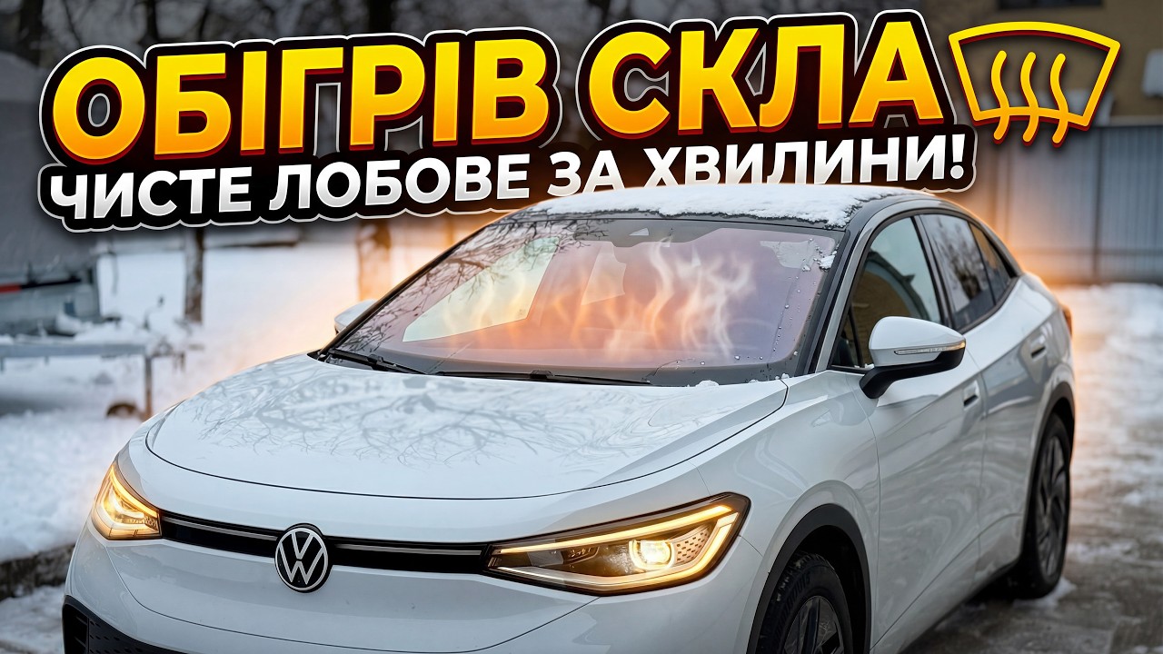 Обігрів вітрового скла VW ID.4 ID.5. Як включити підігрів скла на Volkswagen ID4 ID5 зимою ? #vw
