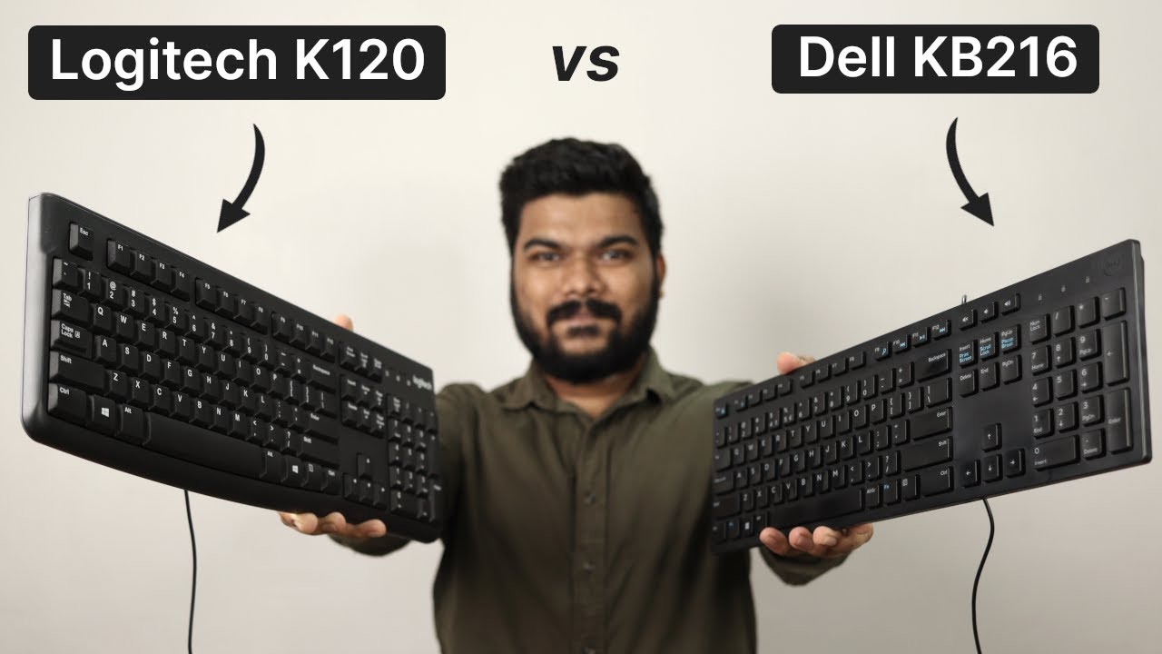 Logitech K120 vs Dell KB216: Which is Best Wired Keyboard Under ₹1000?