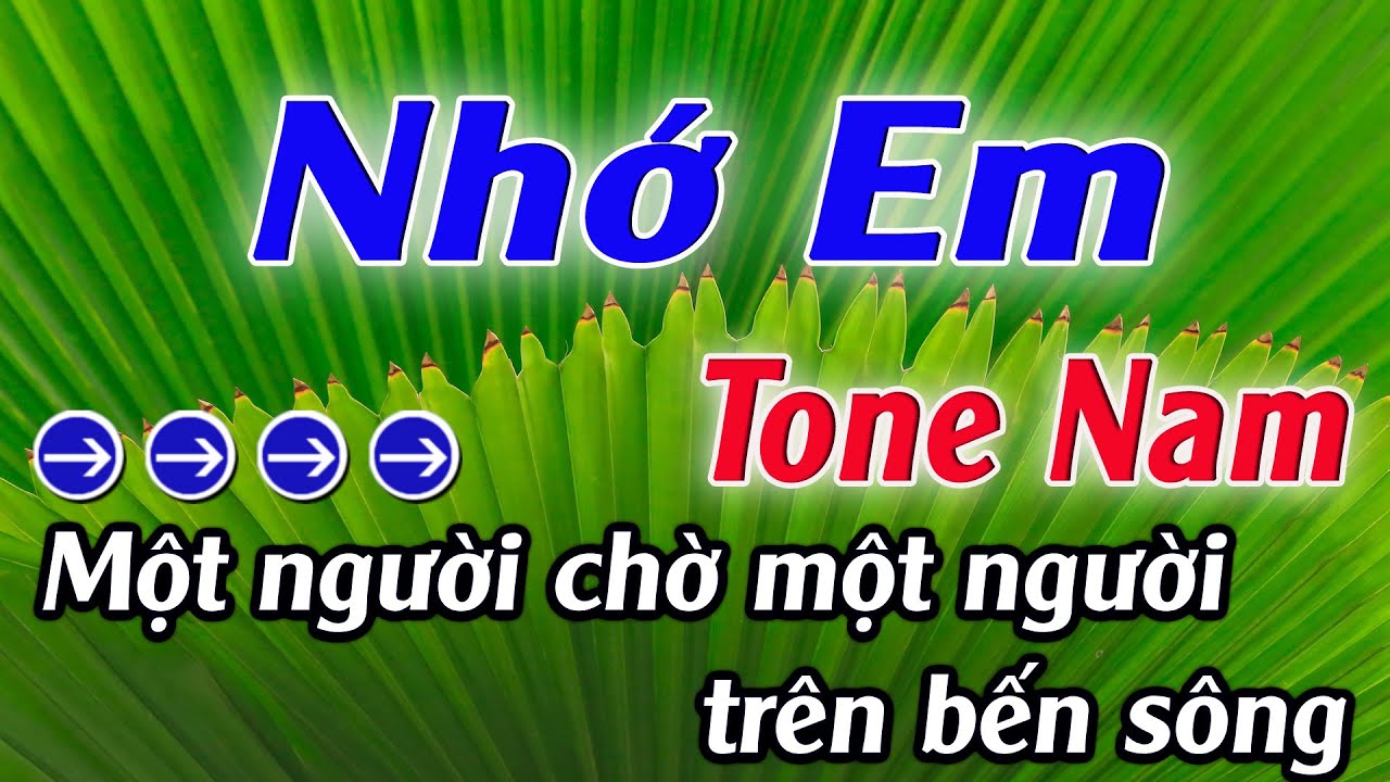 Karaoke Nhớ Em Karaoke Tone Nam Beat Hay Nhất 2026 Karaoke Mê Nhạc Sống