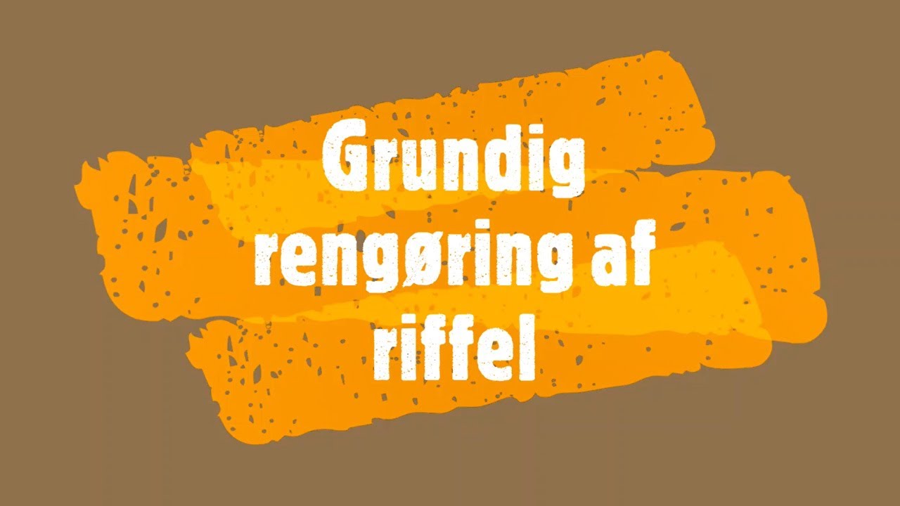 Grundig rengøring af riffel
