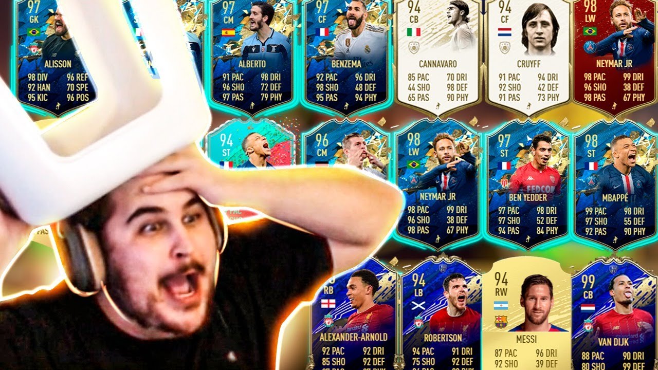 MEUS MELHORES PACKS NO FIFA 20 ULTIMATE TEAM