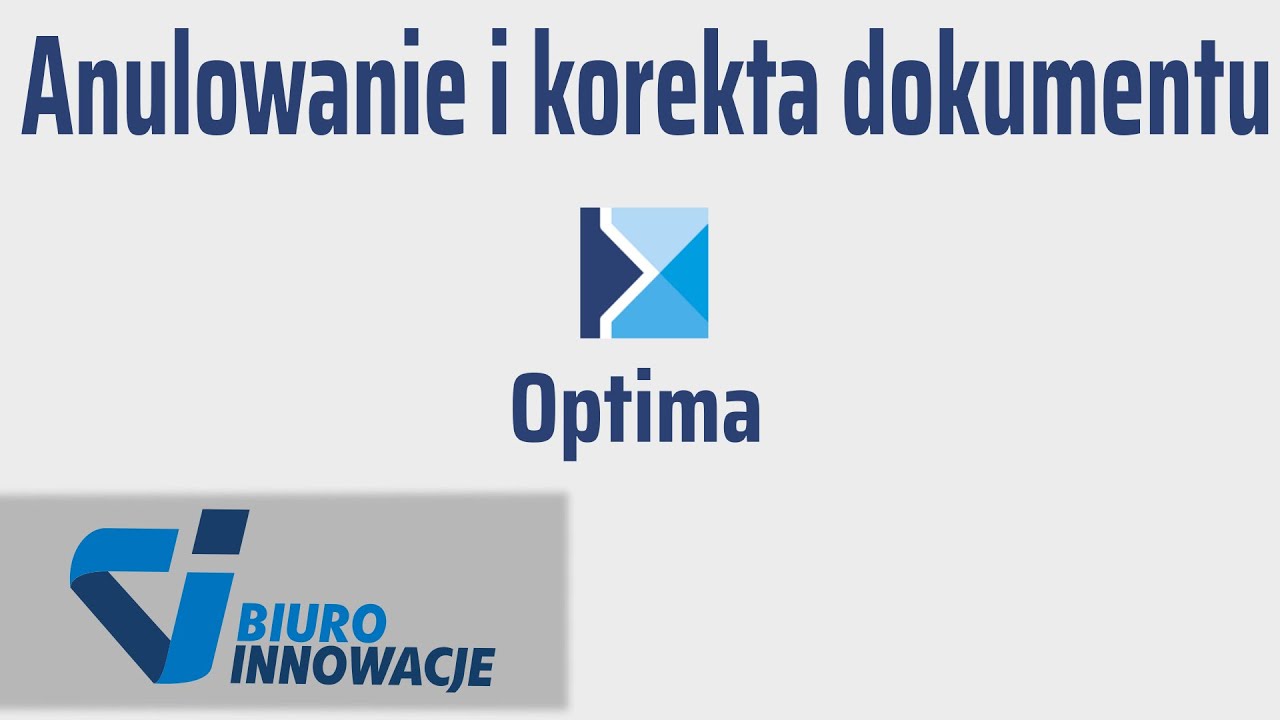 Anulowanie i korekta dokumentu