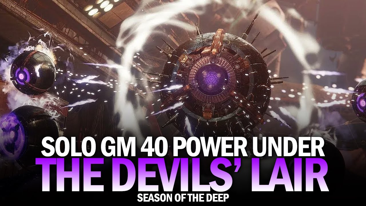 Solo Grandmaster Nightfall -40 Power Under - The Devils' Lair [Destiny 2 Season of the Deep]