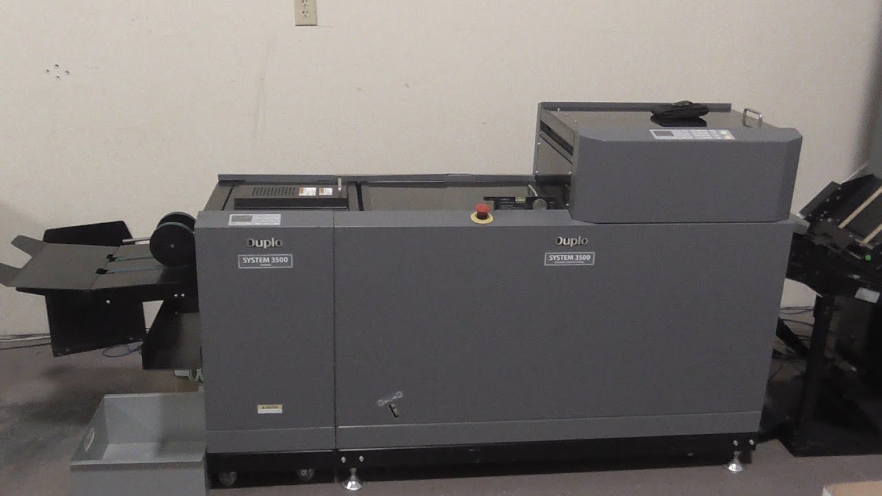 DUPLO DBM 3500 BOOKLET MAKER TEST RUN