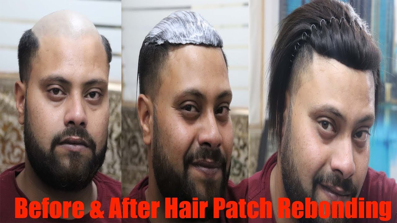 Hair patch rebonding | is possibal | smooth fine natural hair look |