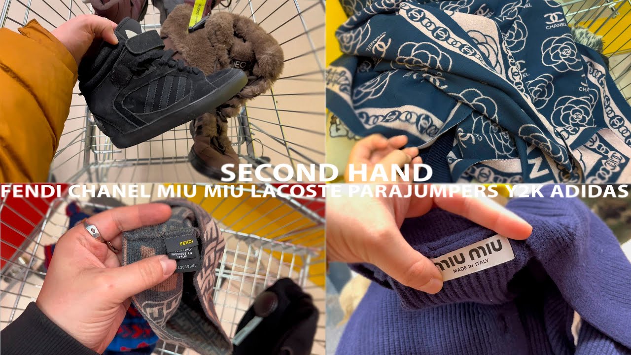 ИЩЕМ ШМОТКИ В СЕКОНДЕ. НАШЛИ FENDI Y2K ADIDAS LACOSTE MIU MIU CHANEL VINTAGE #секондхенд #thrift