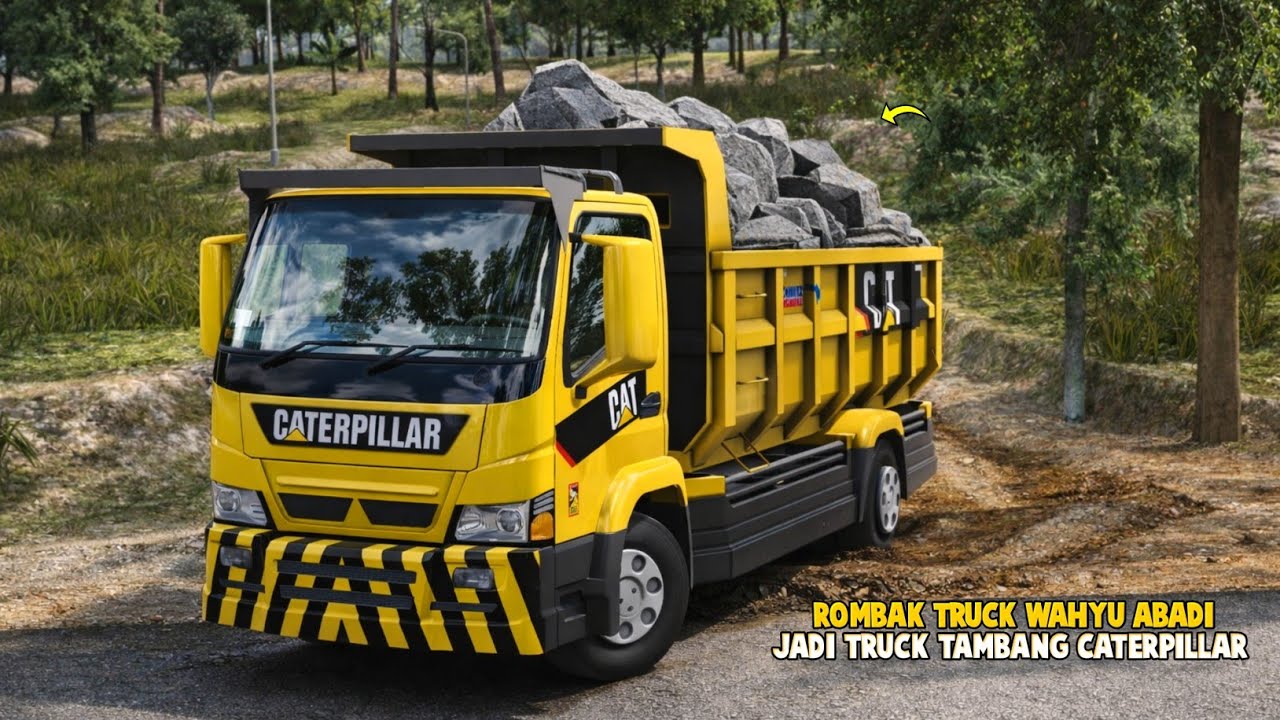 Wahyu Abadi Jadi Truck Tambang😯Aku Muat Batu Ke Tambang Offroad🔥ES Truck Simulator ID