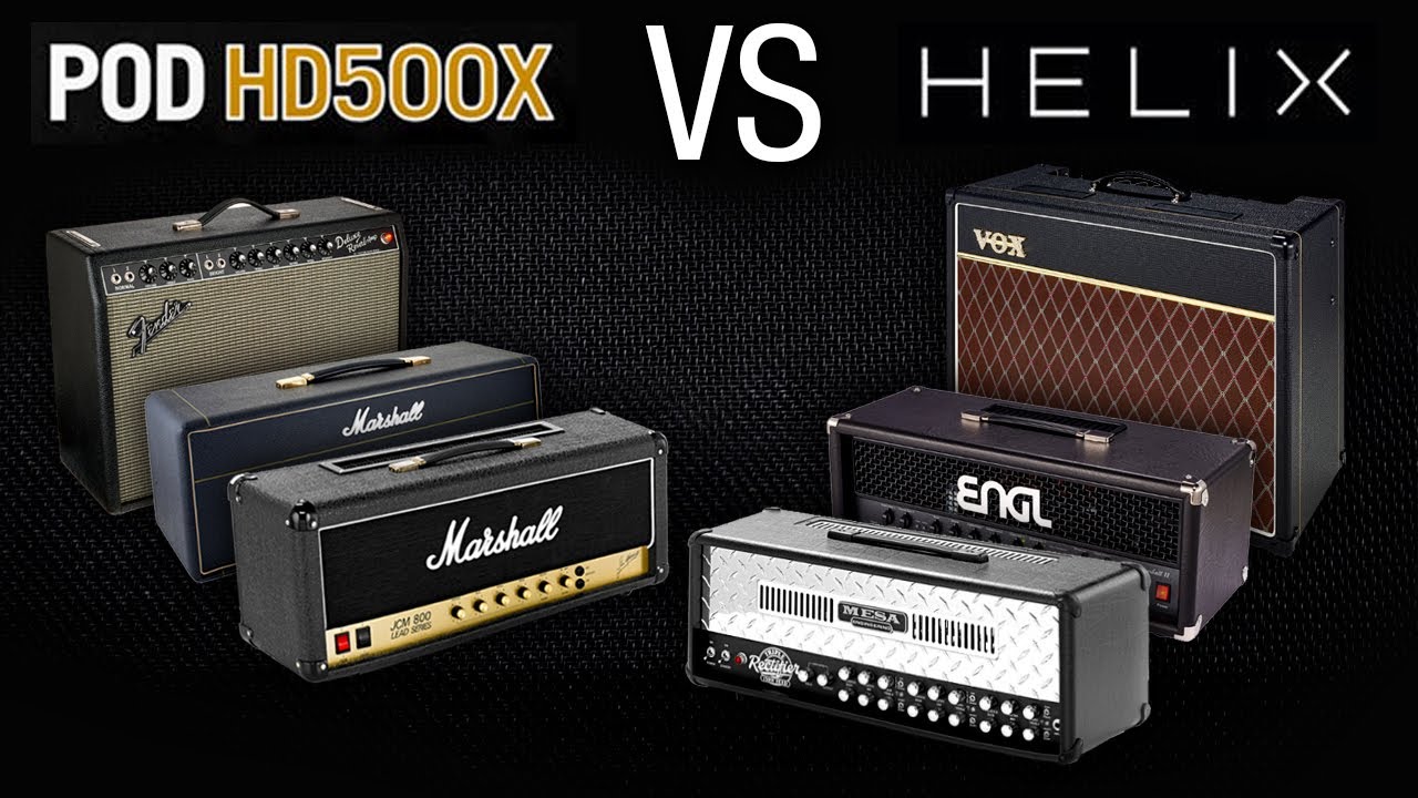 LINE6 HD500 VS HELIX. 6 Amps Compared.