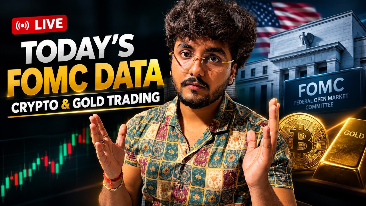 FOMC MEETING , FED RATE Live Trading Crypto , Gold , Bitcoin Learning Analysis | Intelligent Trader