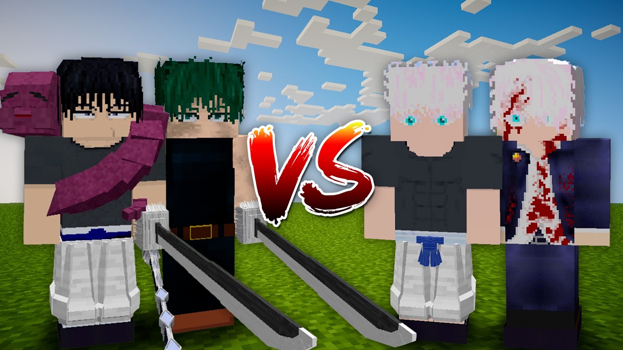 Toji Fushiguro and Maki Zenin vs Satoru Gojo (No Infinity)