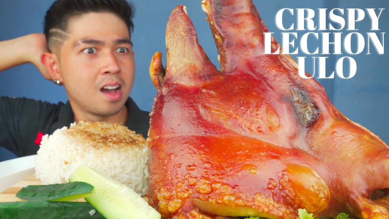 CRISPY LECHON ULO (ROASTED PIG´S HEAD) HUNGRY VOHN | MUKBANG PHILIPPINES| collab @DiskartengBasic