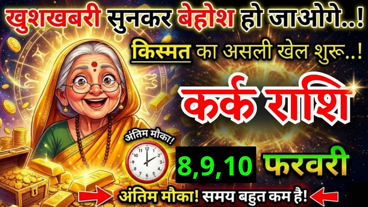 6, 7 फरवरी, कर्क राशि वालों खुशखबरी सुनकर बेहोश हो जाओगे, Kark Rashi