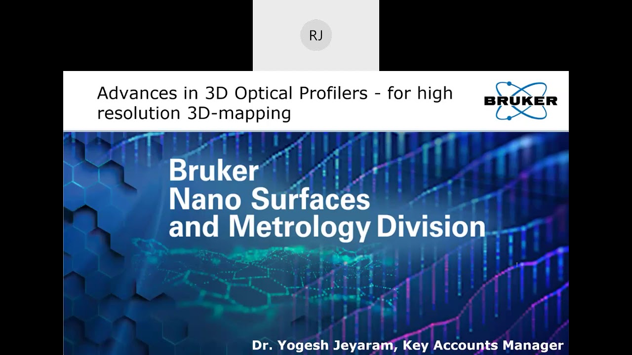Online Webinar on Advances in 3D Optical Profilers