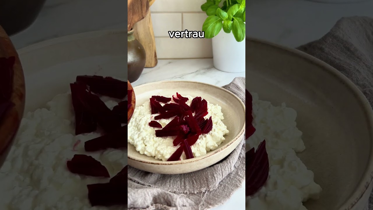 Pink Salad &ndash; High Protein Edition mit 48g Eiwei&szlig;! 😍💪 #highprotein #schnellerezepte #shorts