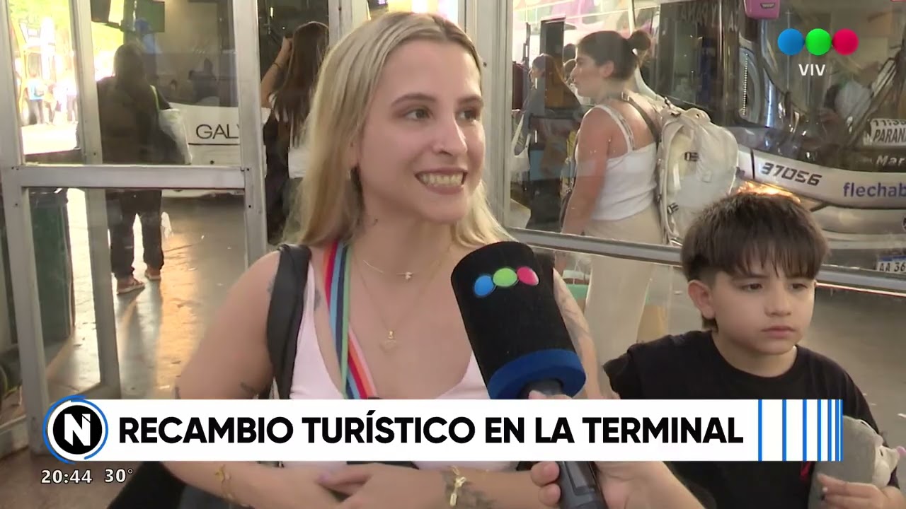 Importante movimiento en la terminal por el recambio turístico