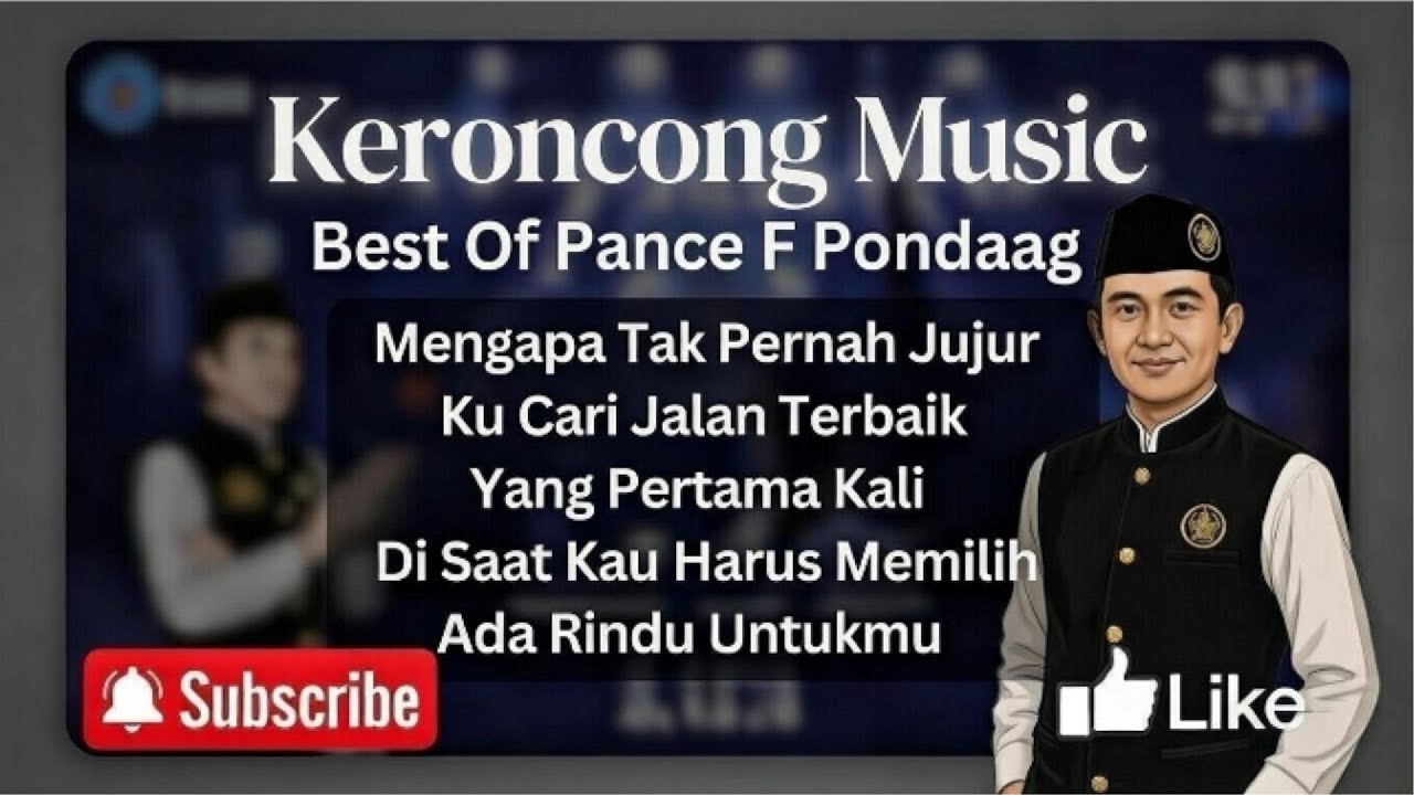 Best of PANCE F PONDAAG cover keroncong | Keroncong Klasik
