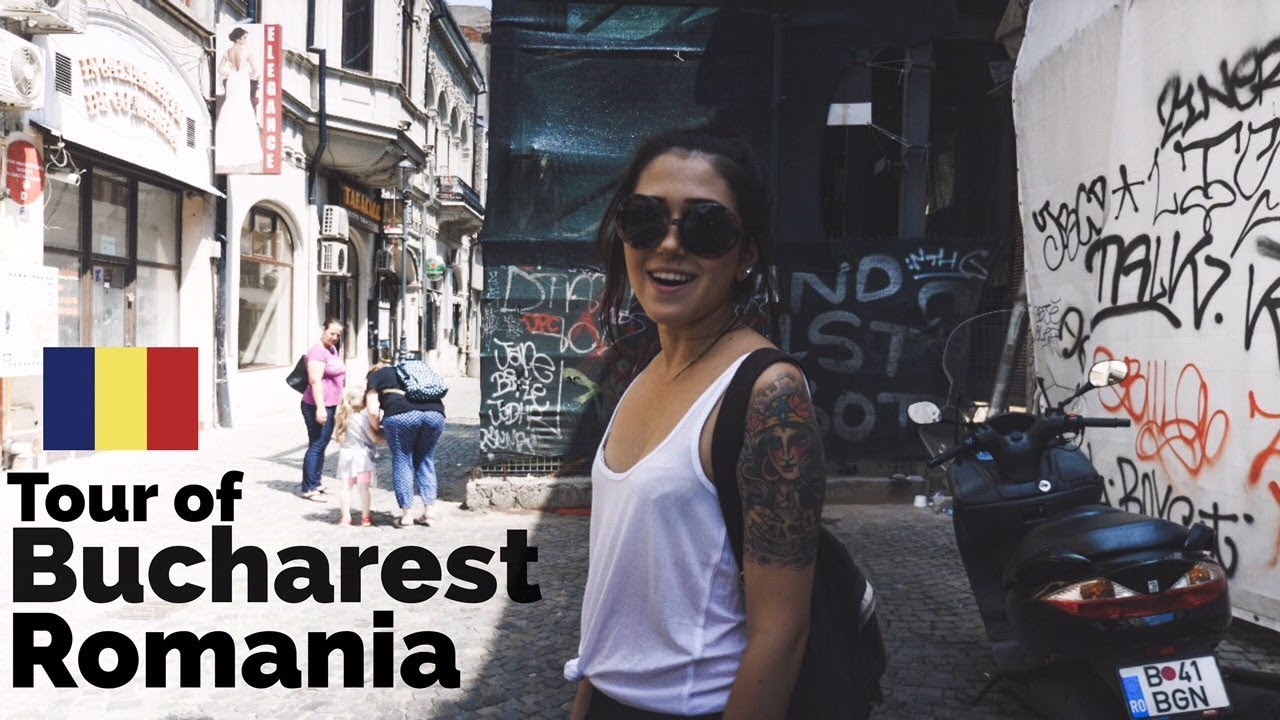 Bucharest Romania Tour of Old Town 🇷🇴