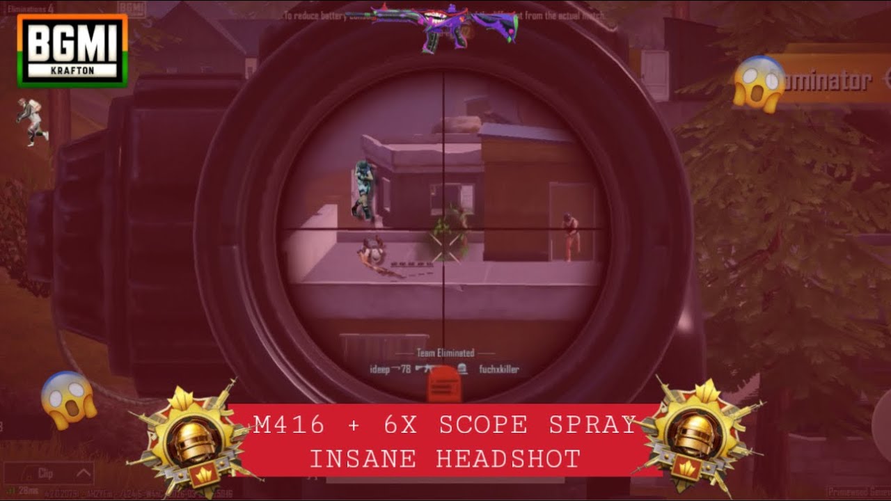 Bgmi clutches master 🔥🥵|| INSANE M416 + 6X SCOPE SPRAY OMG😱|| like and subscribe ❤️
