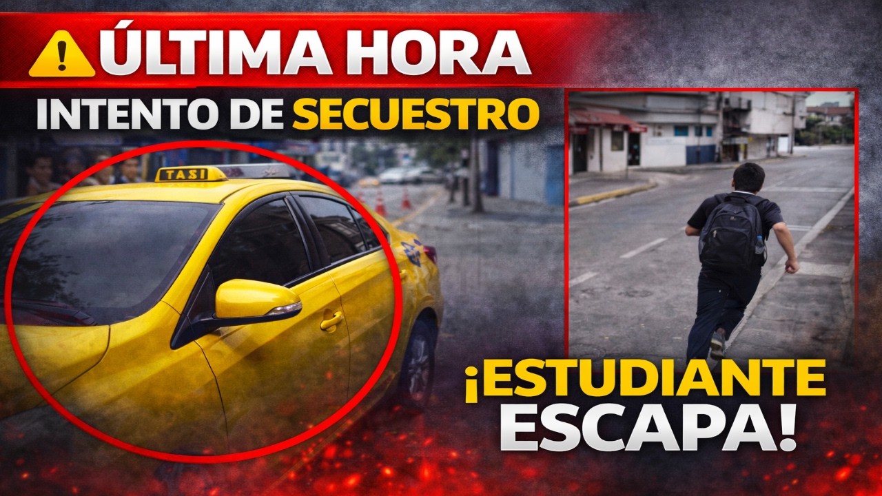 Última Hora: Taxi con vidrios polarizados usado en intento de secuestro en Guayaquil