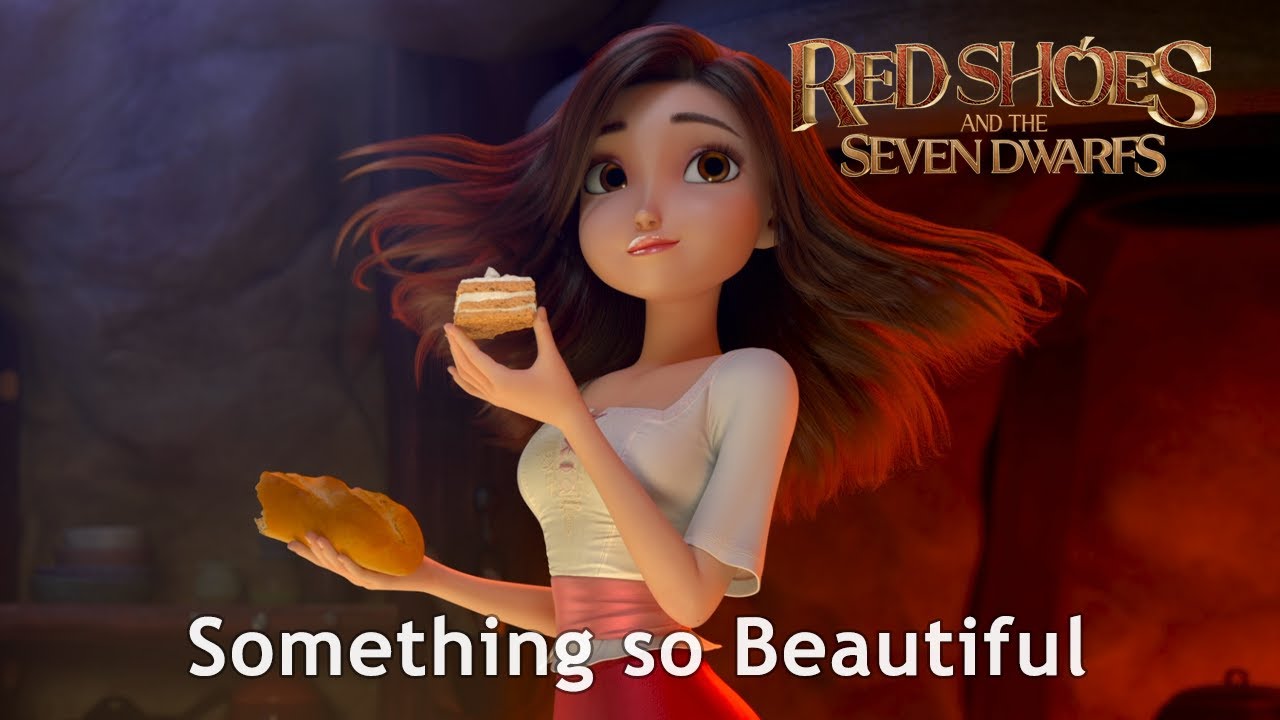 🎵 RED SHOES AND THE SEVEN DWARFS OST l Something so beautiful - Lyric Video [Eng/HD]