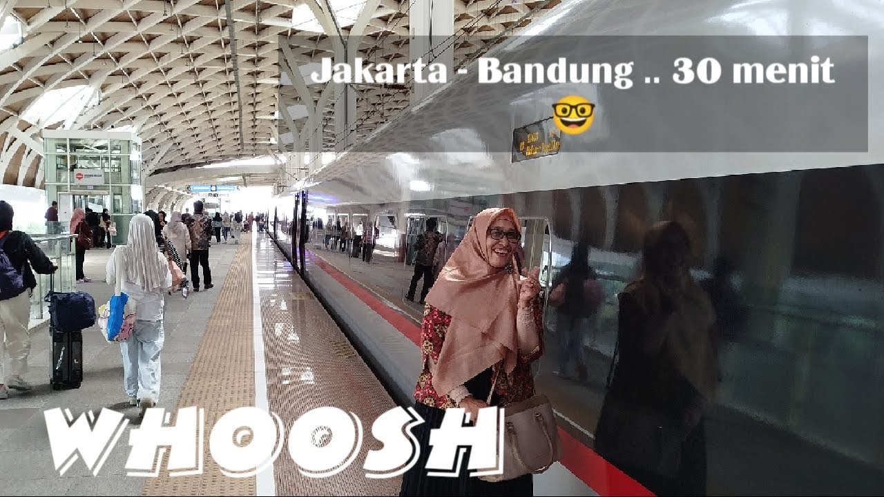 Jakarta-Bandung ditempuh 30 menit dengan Whoosh#whoosh #keretacepat #kai