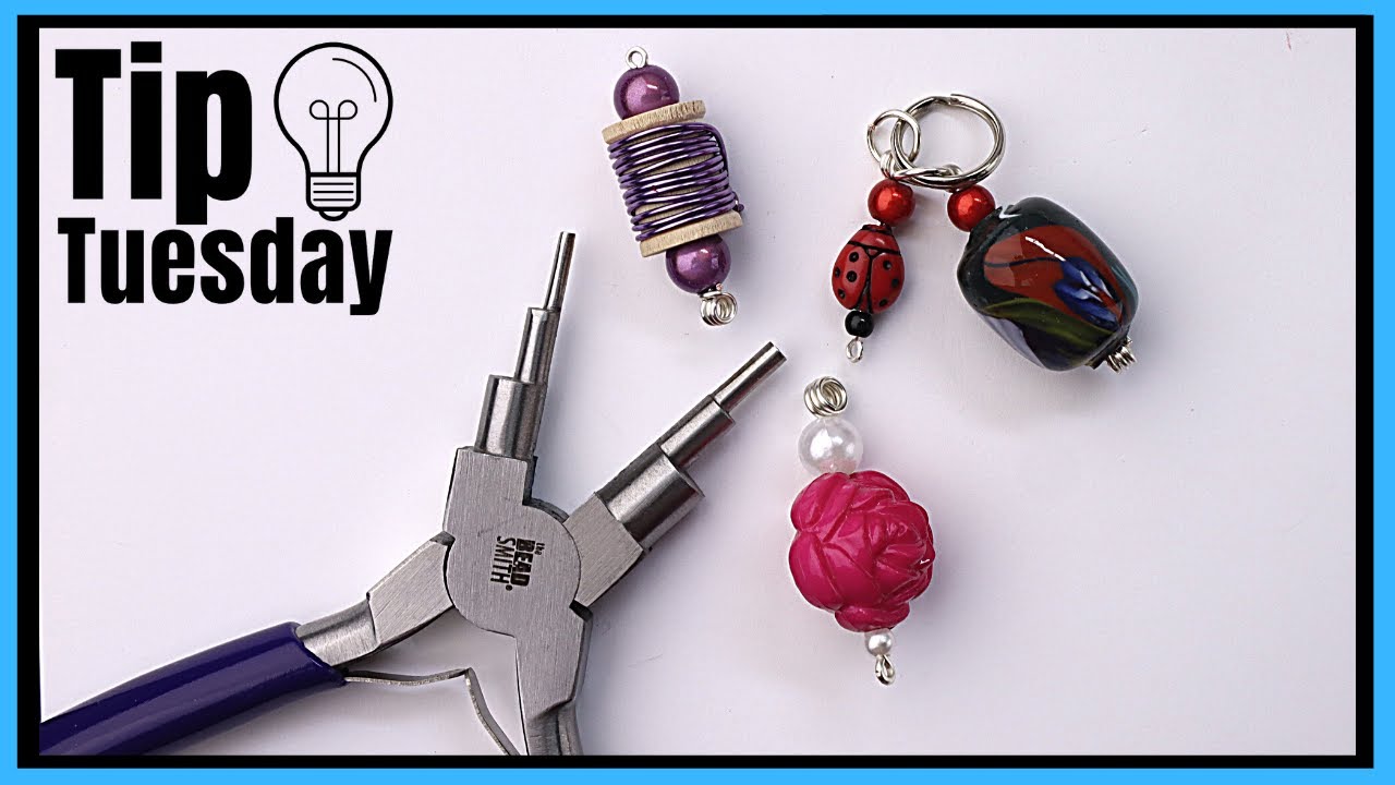DIY Coiled Wire Bail Charms // Wire Looping Pliers