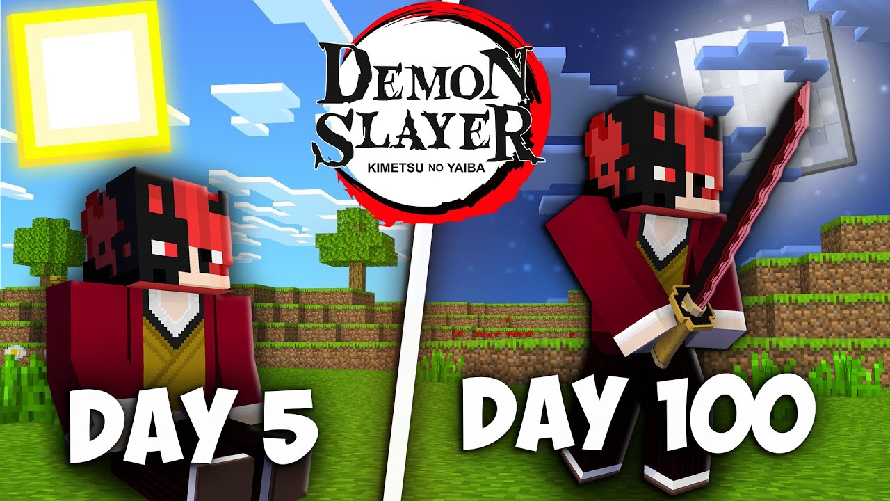 We Survive 100 Days In Demon Slayer...(മലയാളം)