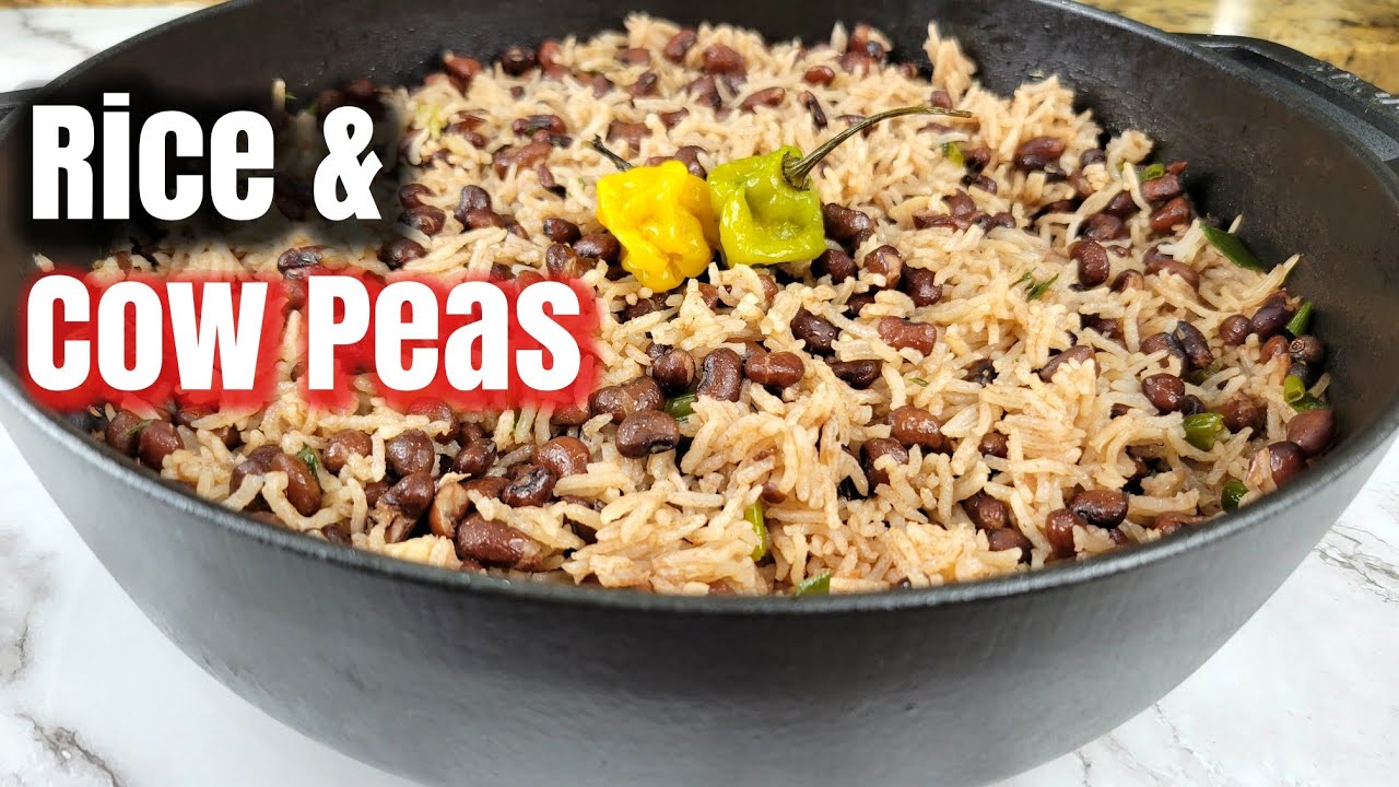Oven Rice & Cow Peas! Too easy! | Rice and Peas