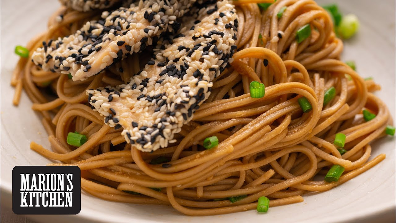 Sesame Chicken Soba Noodles - Marion's Kitchen