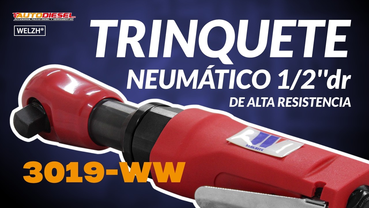 Trinquete neumático; Carcasa compuesta de alta resistencia de 1/2''dr 3019-WW