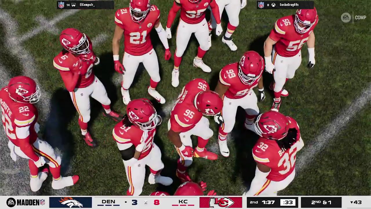 Denver Broncos vs Kansas City Chiefs - Madden NFL 26 Head To Head (vs ElCompaJr_)