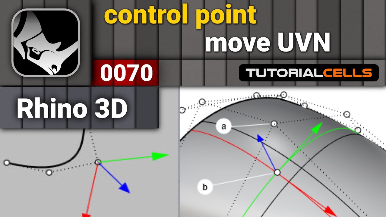 0070. move UVN ( move control point U, V, normal direction ) in rhino