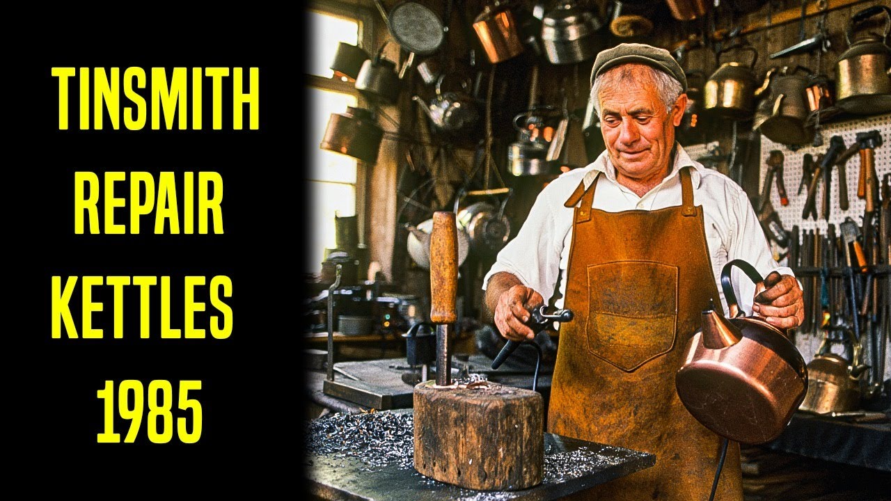 Watch a MASTER Tinsmith Repair Kettles the Traditional Way 1985