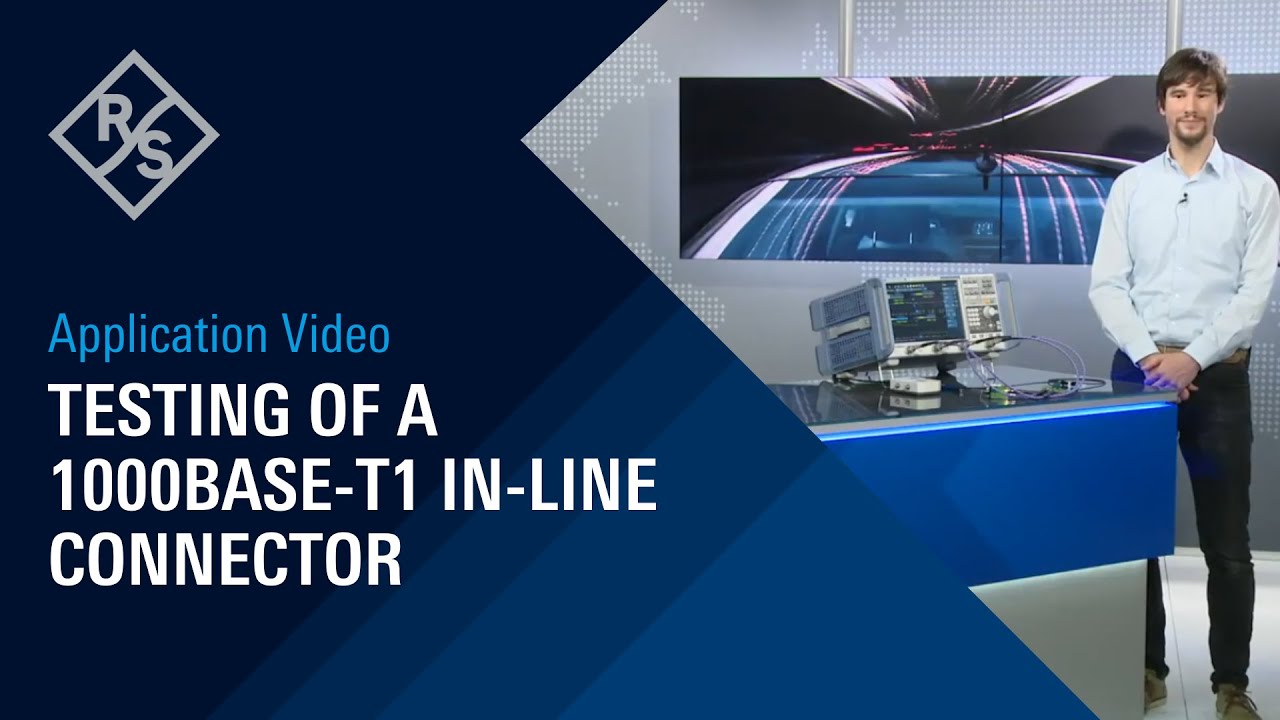 Application video: Testing of a 1000BASE-T1 in-line connector