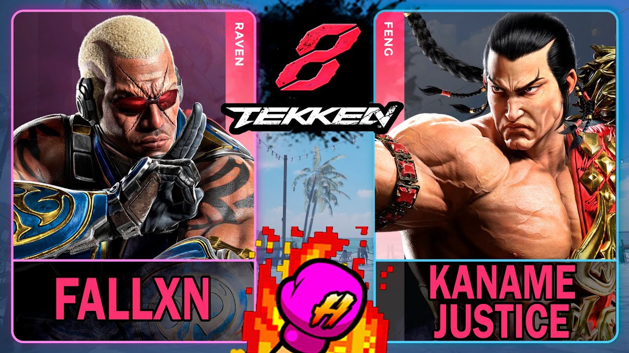 Tekken 8 Fallxn (RAVEN) VS Kaname Justice (FENG)🥊 鉄拳8🥊4K 60ᶠᵖˢ🥊T8🥊TK8 #tekken