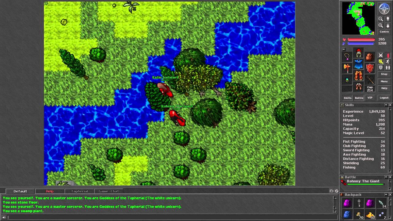 Tibia [7.3] Level 50 mage solo Black Knight Quest