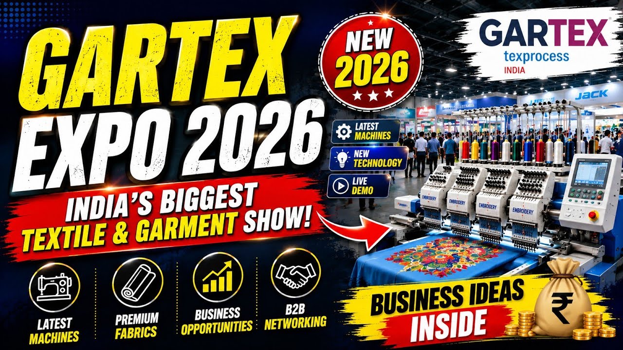 Gartex Expo 2026 Full Tour 🔥 | India&rsquo;s Biggest Textile & Garment Exhibition