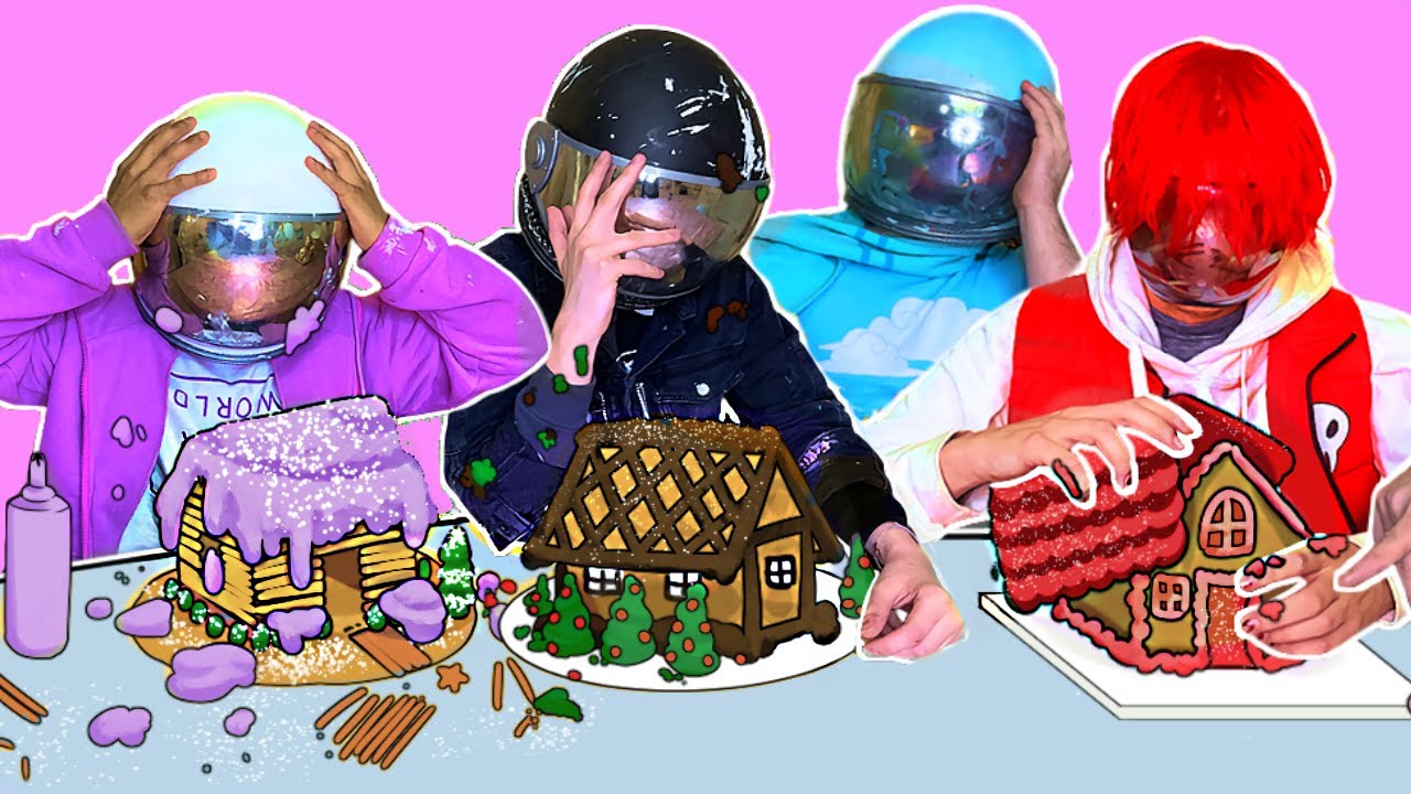 We Build Gingerbread Houses In REAL LIFE...