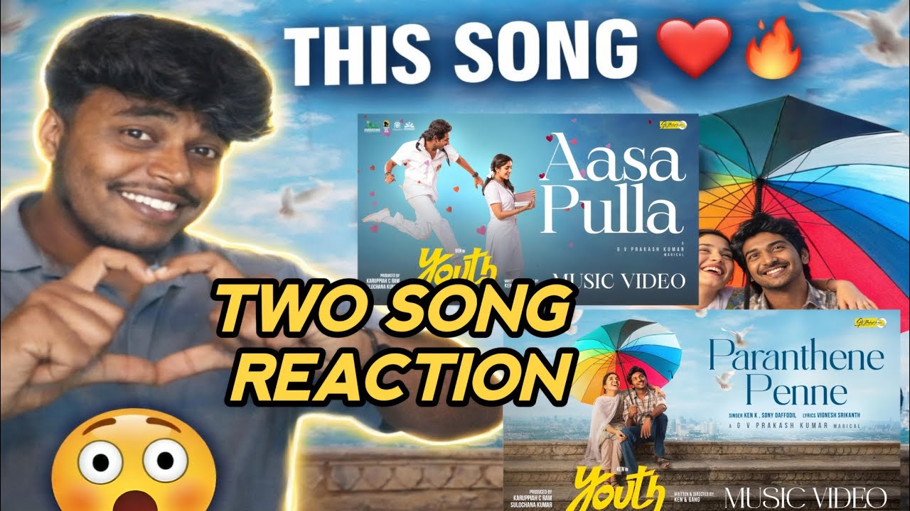 Aasa Pulla X Paranthene Penne Music Video reaction | Ken Karunaas | Anishma | GV Prakash Kumar