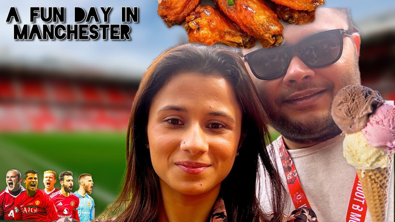 MANCHESTER UNITED STADIUM And Museum tour! - Manchester day 2 | Rohit & Priyanka | Roprivlogs
