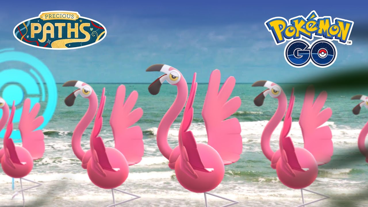 Flamigo, the Synchronize Pok&eacute;mon, will make its Pok&eacute;mon GO debut!