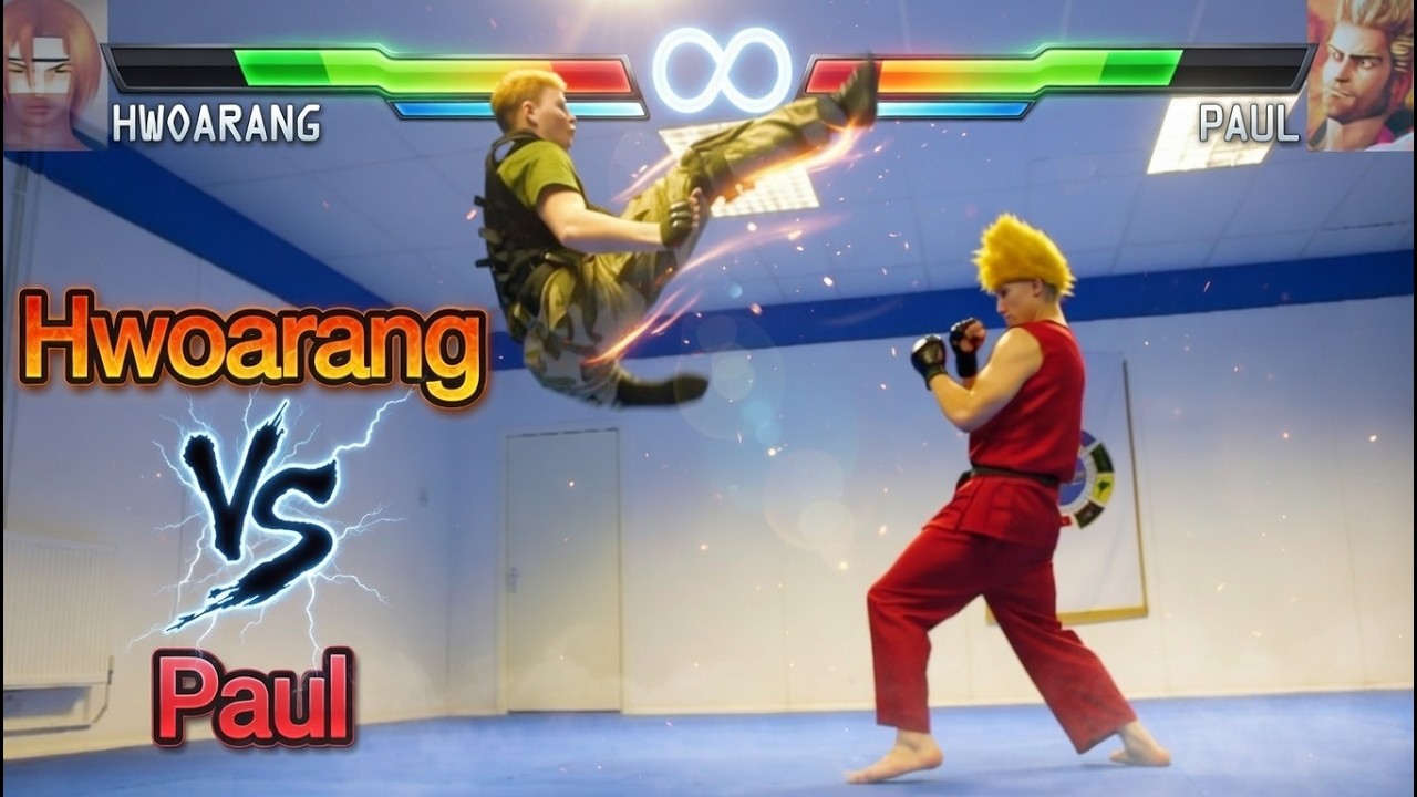 Real Life Tekken Fight | Hwoarang Vs Paul Phoenix | Flips & Kicks