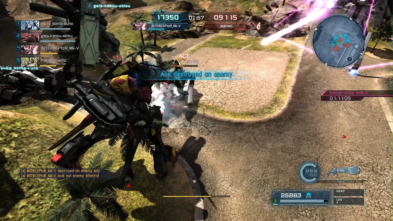Gundam Barbatos Lupus in 700 Ace Match at Massive Impact Site