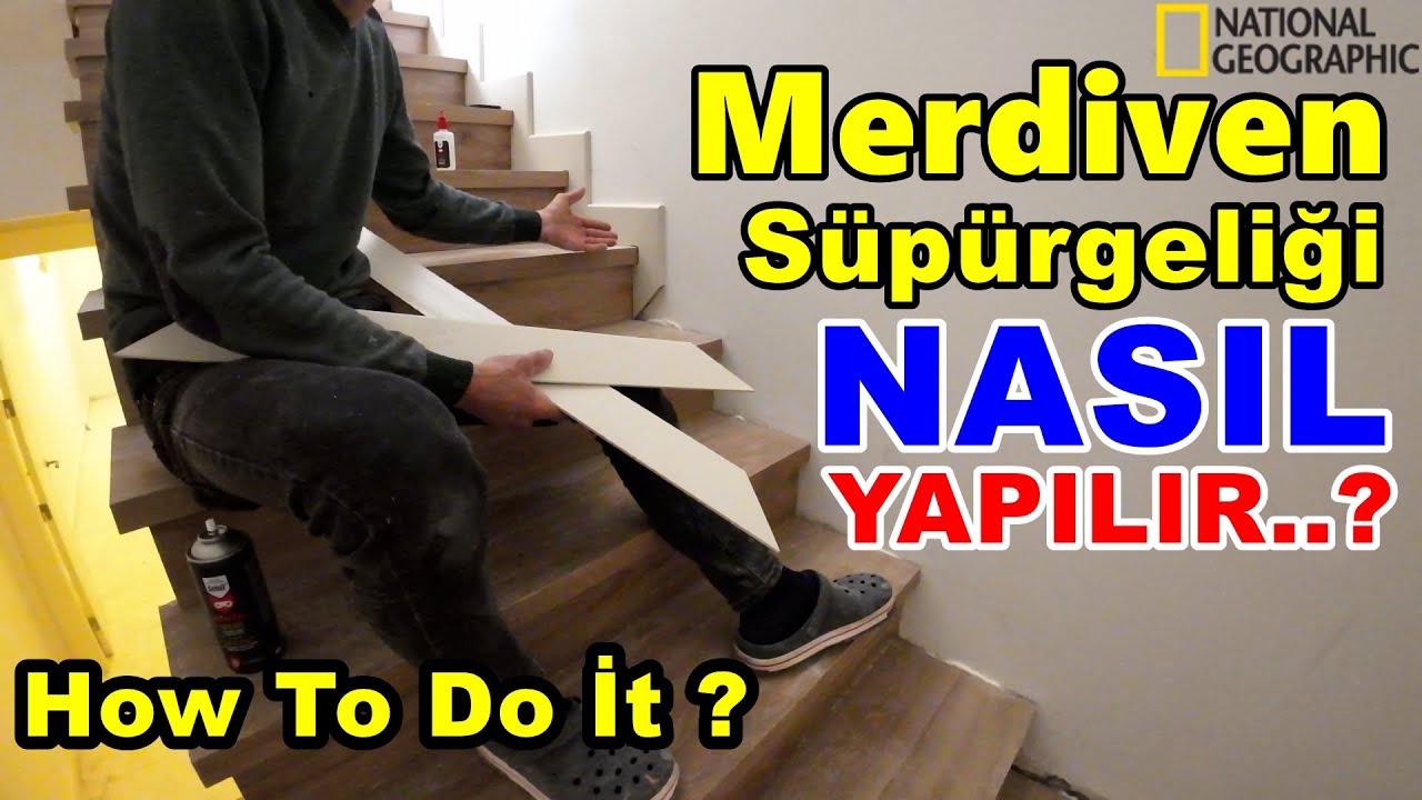Merdiven Süpürgeliği Nasıl Yapılır ❓ how to make stair skirting ❓ Uygulamalı #merdiven #süpürgelik