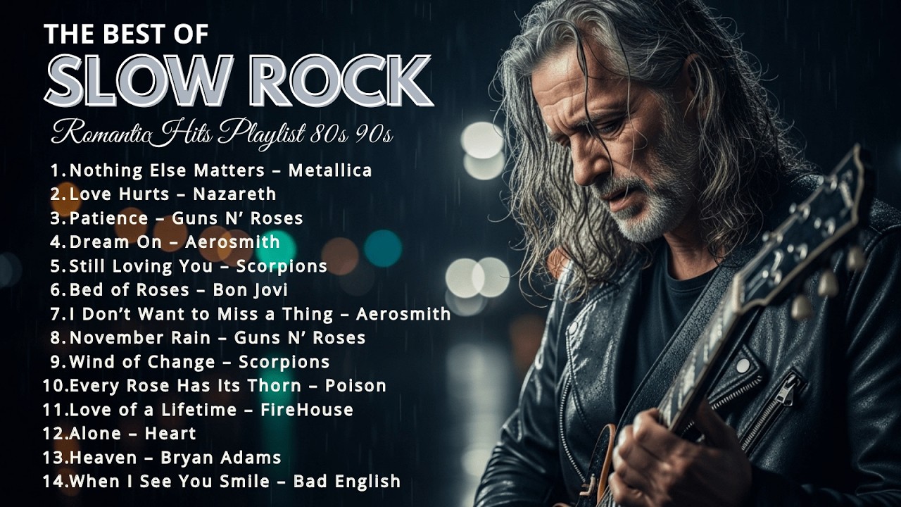 🎸 Slow Rock & Classic Rock Ballads Collection | The Most Emotional Rock Love Songs Ever🔥70s80s90s