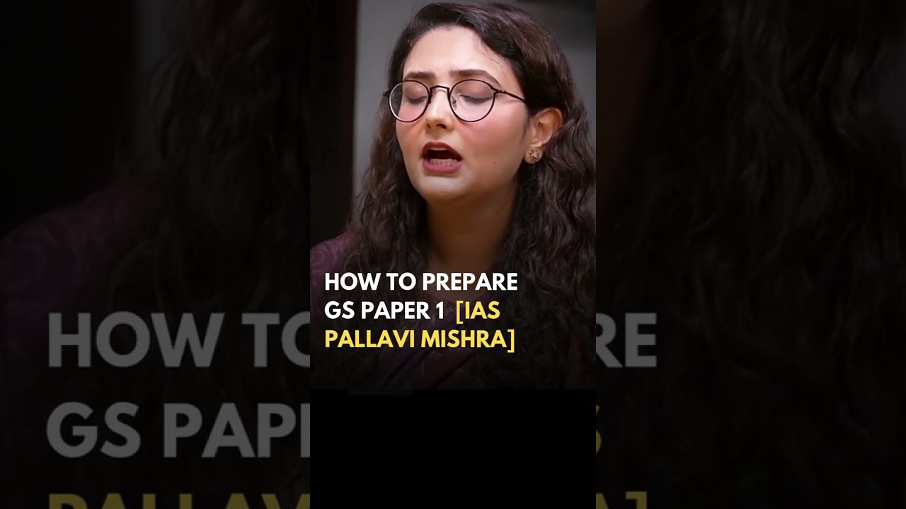 IAS Pallavi Mishra shares her GS Paper 1 strategy for UPSC Mains #upscmains #upsccse