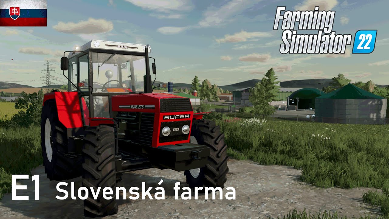 FS22 | Farma na Slovensku a žatva | E1 - Karpatský vidiek | Timelapse SK/CZ